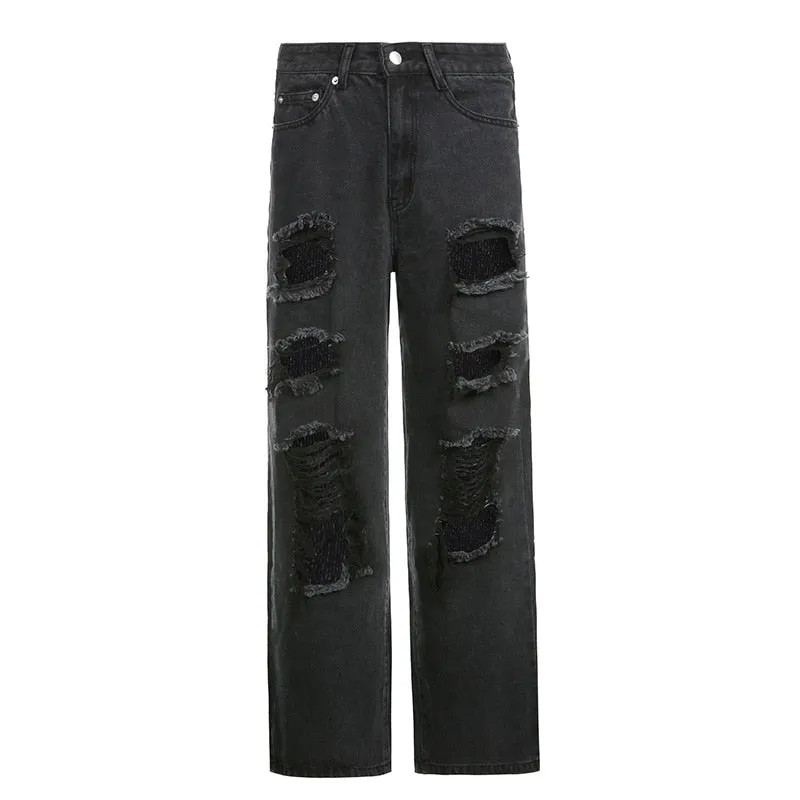 Oh So Ripped Baggy Jeans